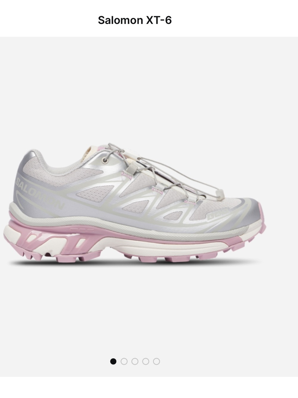 Salomon Women's XT-6 - Dawn Pink & Vanilla Ice